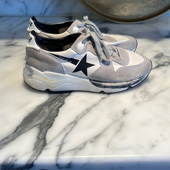 Gray and White Star Sneakers - Picture 1 of 5
